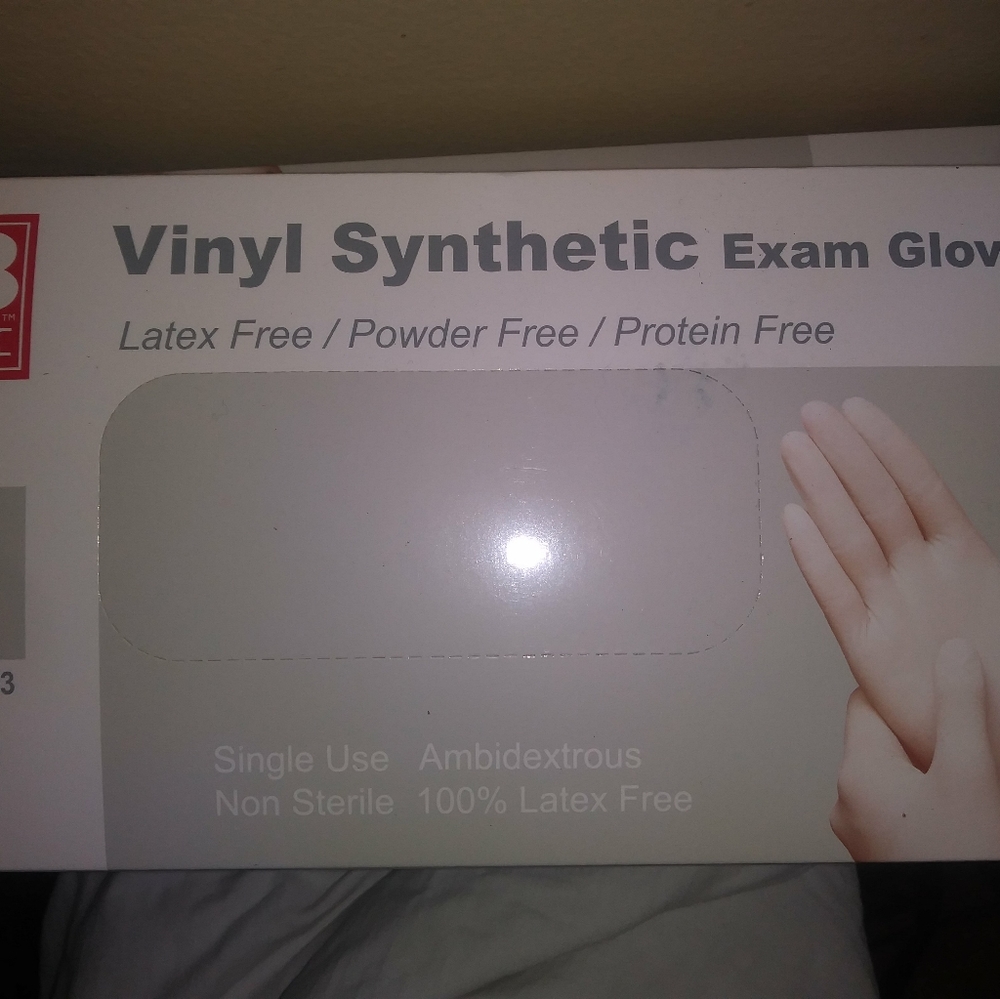 Vinyl gloves 4 boxes